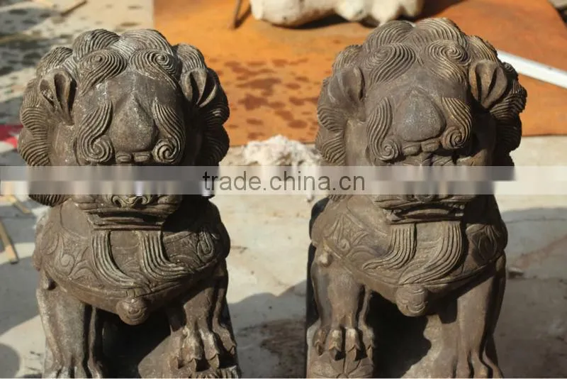 Chinese antique garden stone lion