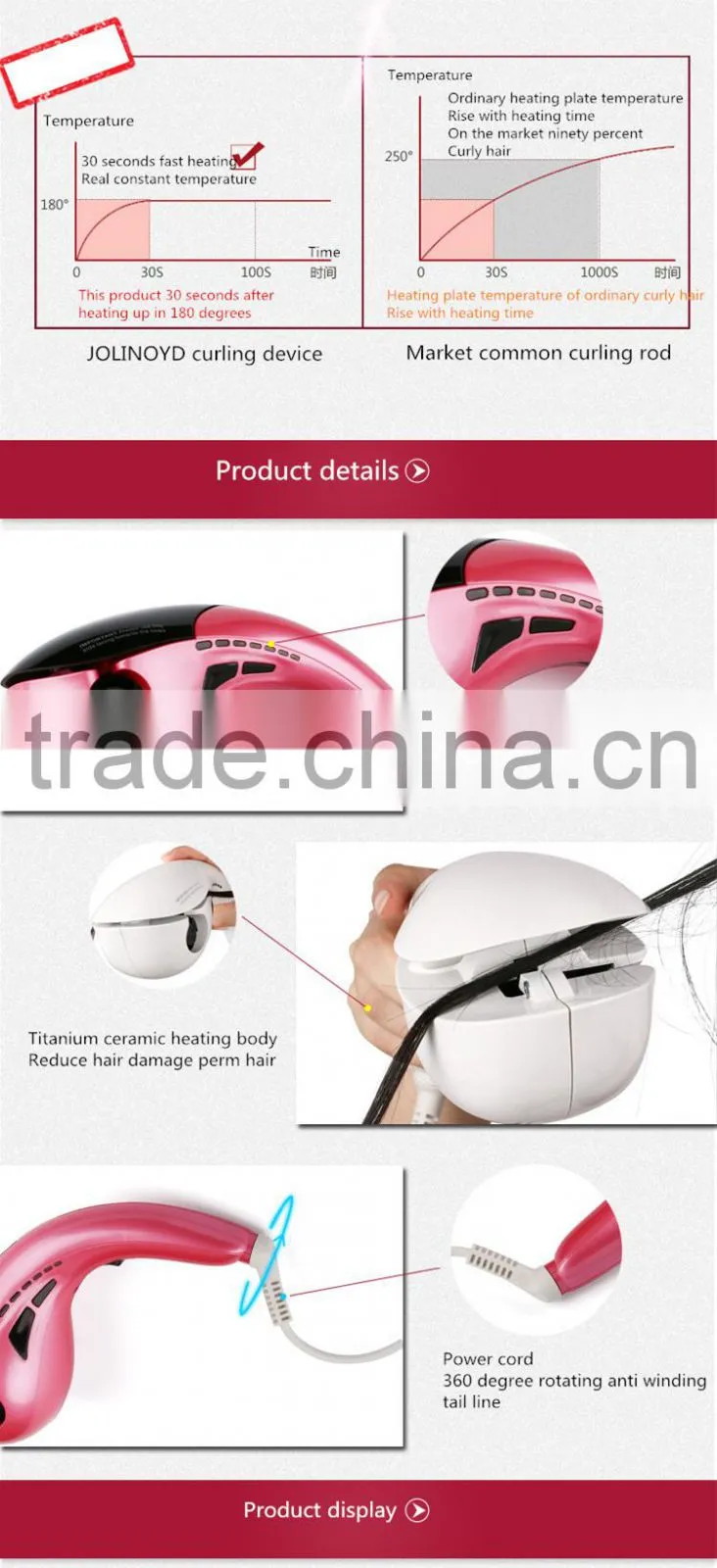Mini Curling Device Automatic Hair Curlers Hair Salon Equipment Hair Tools