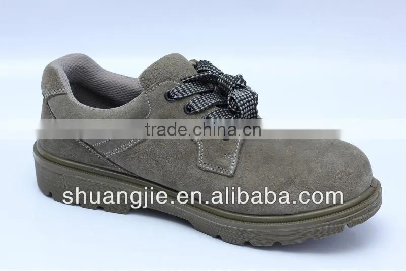 suede leather steel toe cap for workman Goodyear welt safety shoes 8009-1