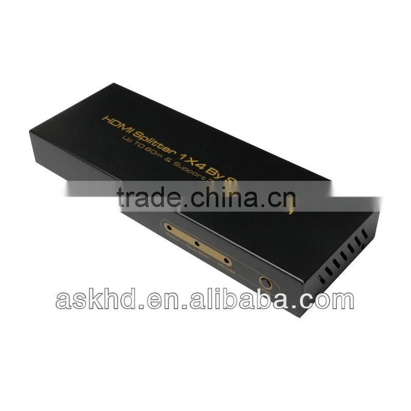 3D Support HDMI Splitter 1X4 By Single CAT up to 60M