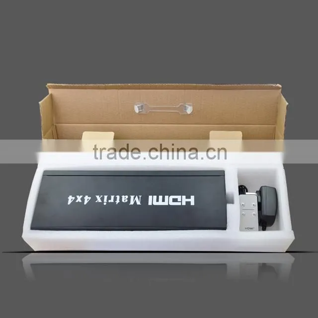 4x4 hdmi matrix switcher with RS23 and remote control