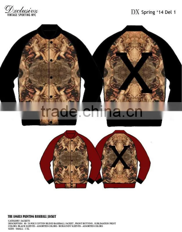 men custom made varsity jacket with leather sleeves