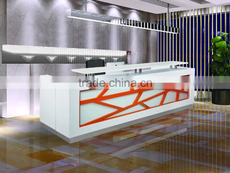 high quality modern style white reception desk factory sell directly QT2416