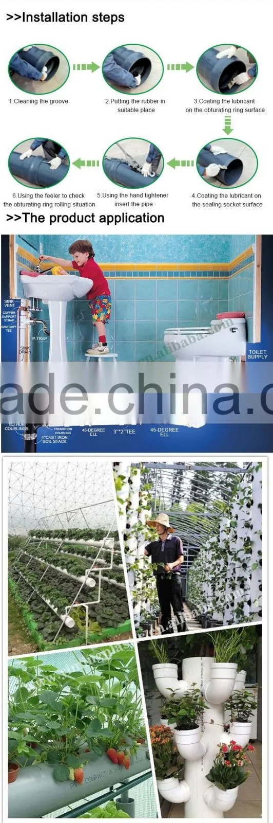 YiMing 9 inch pvc pipe/lamp holder box pvc square pipe with pipe fittings