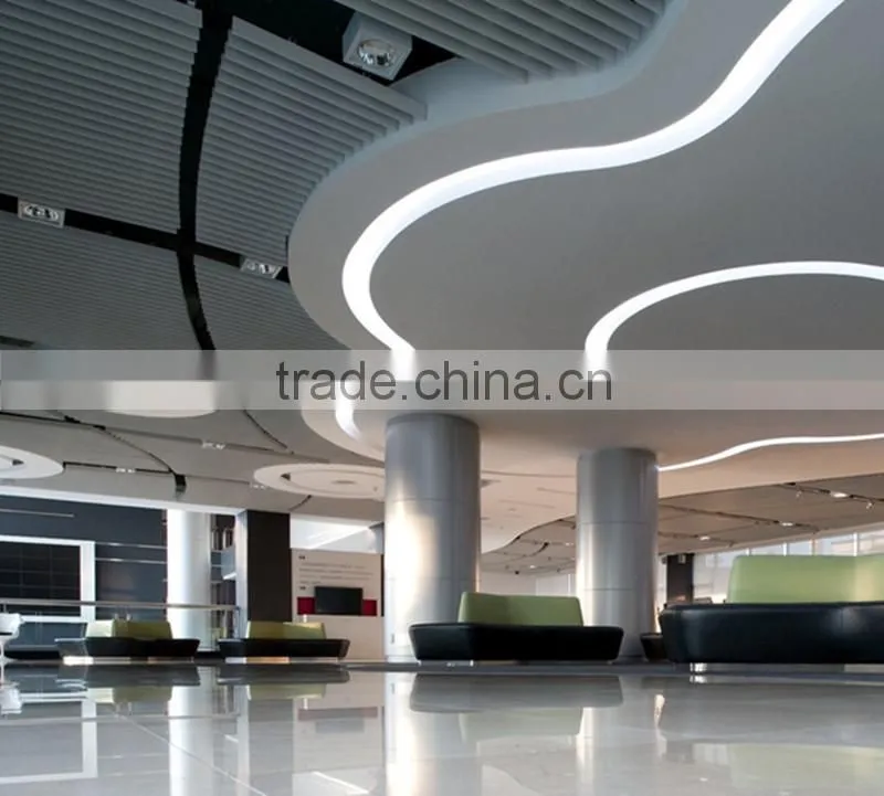 Metal baffle ceiling lightweight water resistant ceiling board