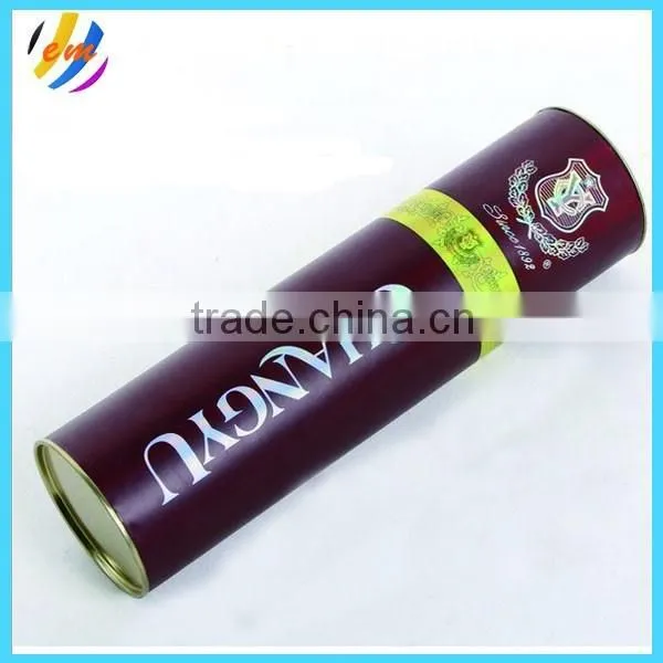 Recycled cardboard tube for glass bottle packaging