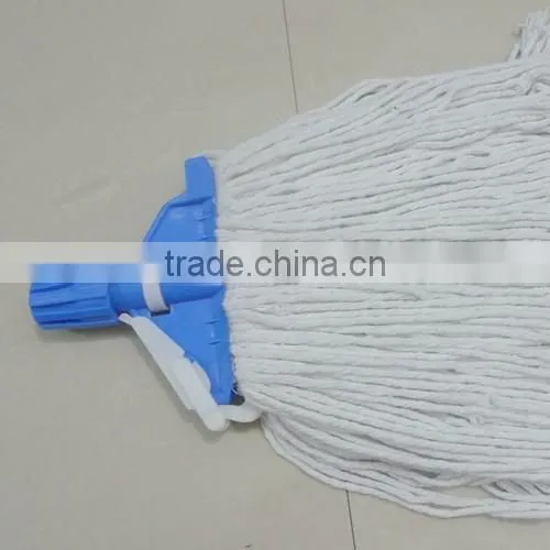 Hago free samples wholesales colorful plastic head wet cotton mop