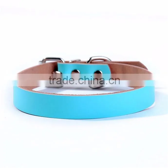 5 Color Options Cheap Personalised Leather Dog collars