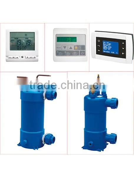 Air source heat pump pool heating and cooling