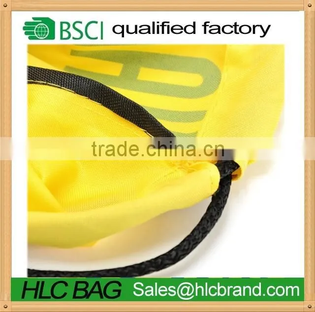 Calico polyester customiezed sport/GYM/daily drawstring backpack bag