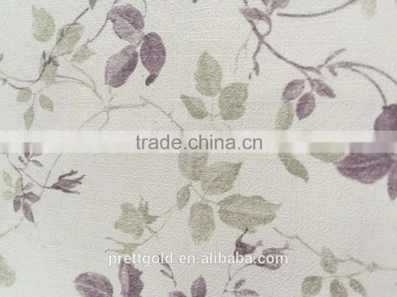 European Paper-Based PVC /CPP Surface Breathable Environmental Decorative Wallpaper P1340