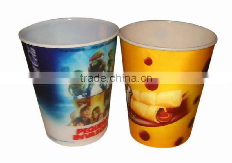 400ml 3D lenticular hard plastic cartoon cup for kids