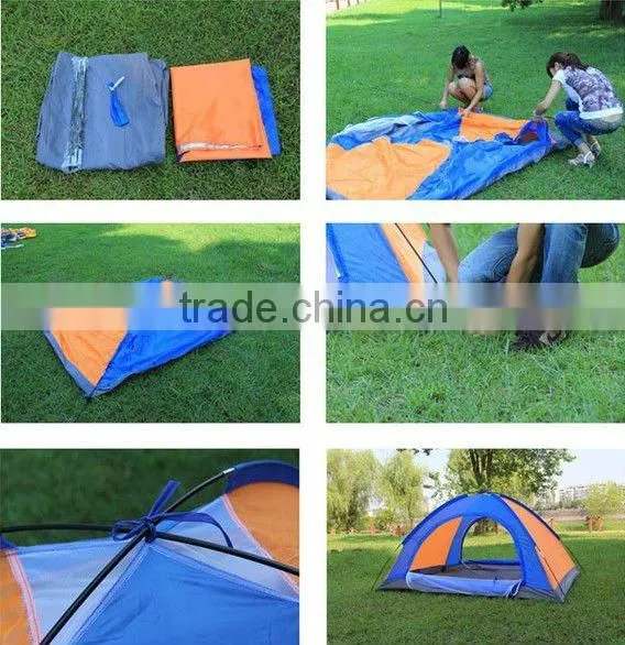 double layer outdoor camping tent for 2 persons