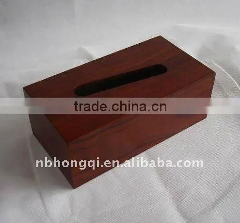 Wood Tissue Box