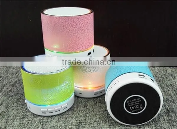 2016 Factory Price High Quality Mobile Bluetooth Wireless Mini Speaker With Led Flashing Light 2016 New Innovative Product