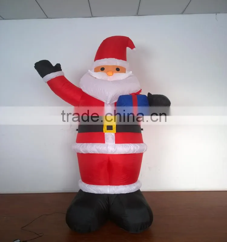 DJ-XT-04 christmas inflatable classic wholesale santa yard light decoration