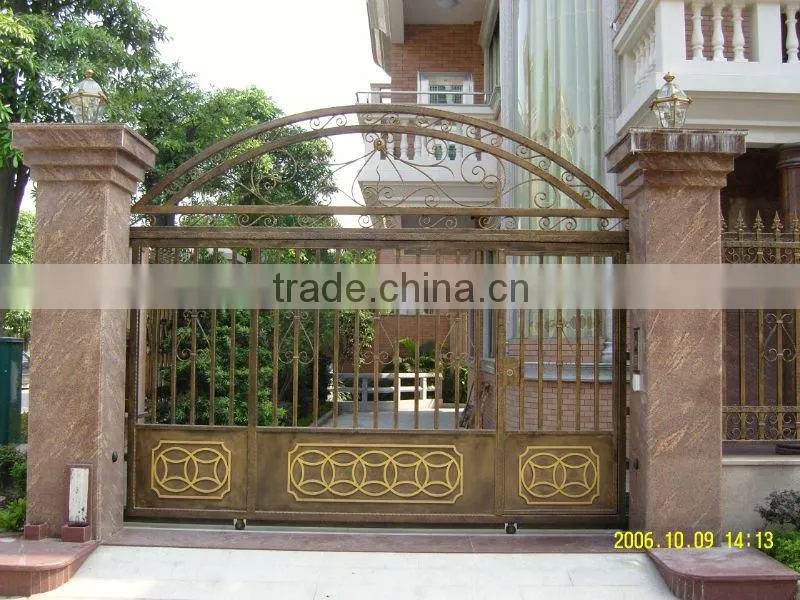 Modern fashionable wrought iron house gate designs