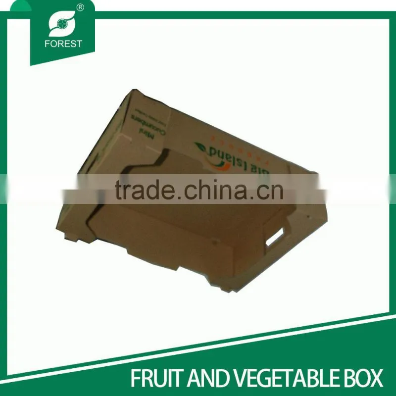 FLEXO PRINT BROWN CORRUGATED FRUIT CARTONS FOR PACKING GRAPES TOP SALE