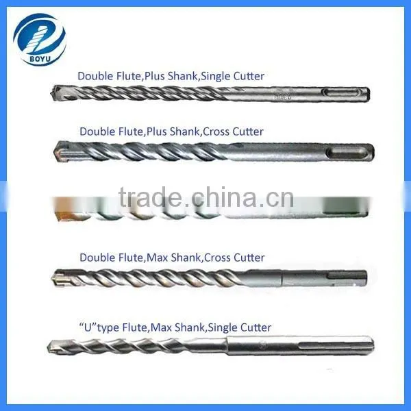SDS Plus Wide Flat Chisel Hex Body stone chiseling tools