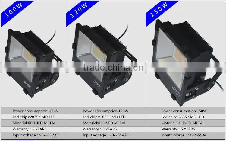 5Years Outdoor Lighting LED Street Lights 200W LED Flood Lights IP65 Waterproof