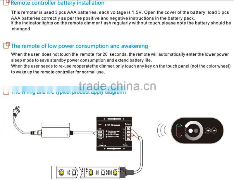 Top quality 230v led dimmer for led strip