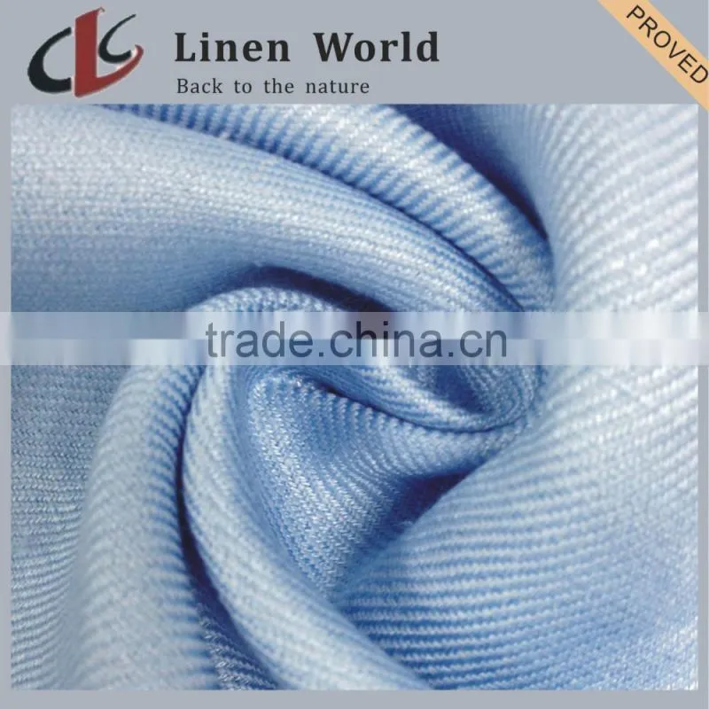 4.5S High Quality Plain Dyed Linen Viscose Blend Fabric