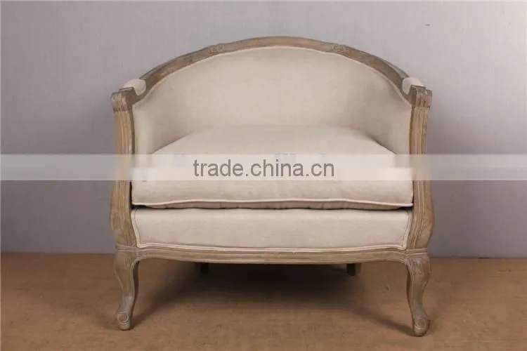 Rural Wooden Big Size Sofa Armchair