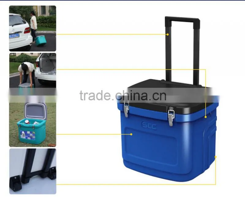 Cool Insulated Cooler With Wheel And Pull Rod
