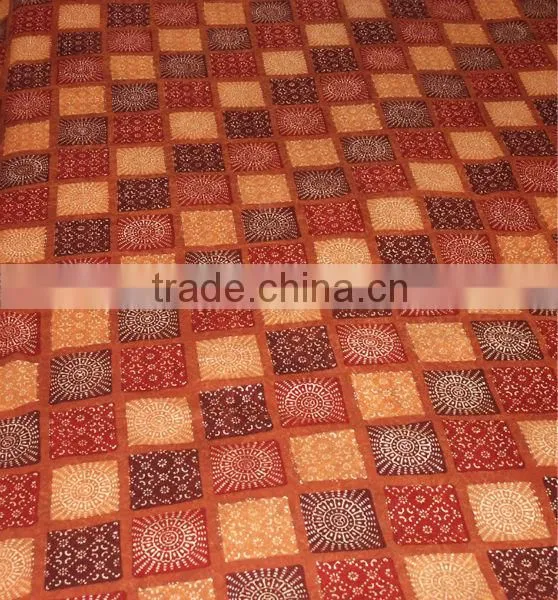 Hand Block Print Cotton Bedspread