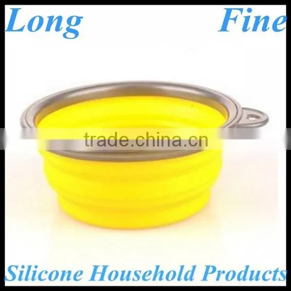 Durable Colorful Fancy Silicone Collapsible Bowl