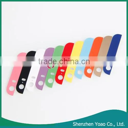 Colored Top and Bottom Glass Back Cover for iPhone 5S