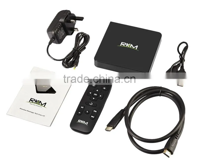 Rikomagic RKM AmlogicS812 quad core 4K android4.4 media player Dual band WIFI 1000M LAN bluetooth4.0-MK12