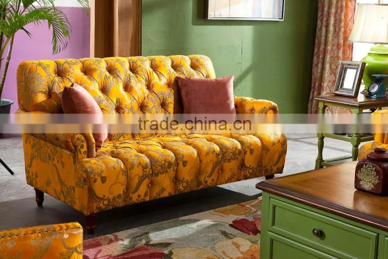 modern orange modular sofa
