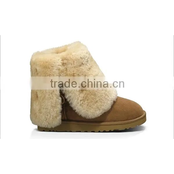 New fashion thign high sheepkin women boots