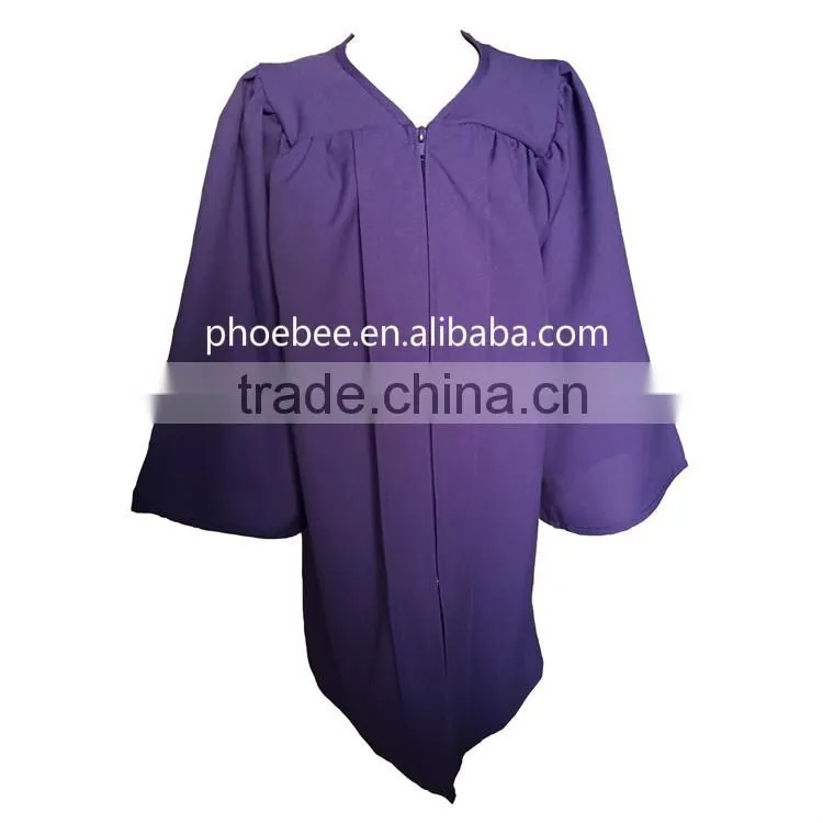 Purple graduation gown child graduation gown