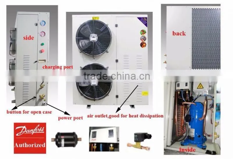 6HP Box Type Cold Storage Refrigeration Unit/Condenser Unit/Compressor Condensing Unit