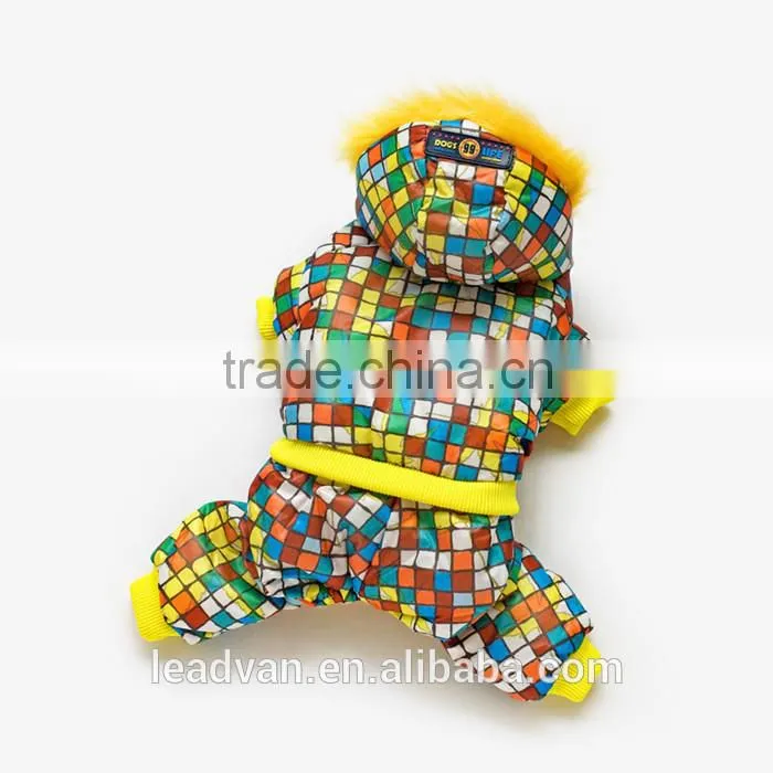 2014 Dog Thermal Clothes Fashion Winter Design Pet Cotton Lammy Pet Jacket with Hooded