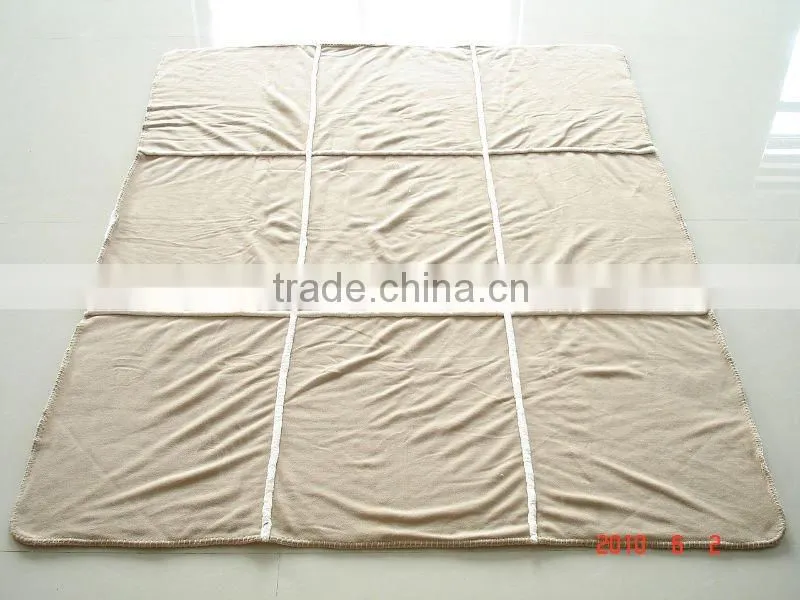 Micro fleece throw with soft ribbon