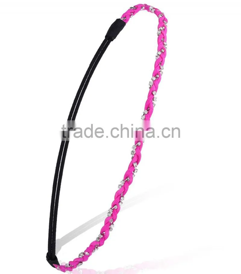 Women Fashion Rhinestone Crystal Head Chain Jewelry Headband Headpiece Hair band