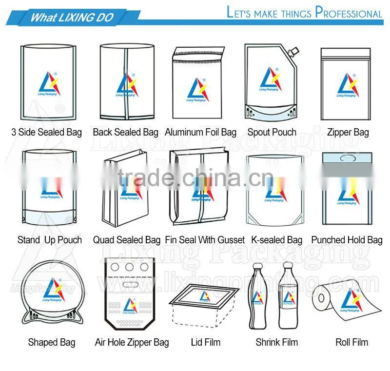 Laminated food grade packaging film