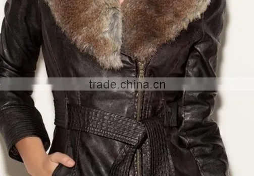 Faux Black Leather Jacket For Women Cute