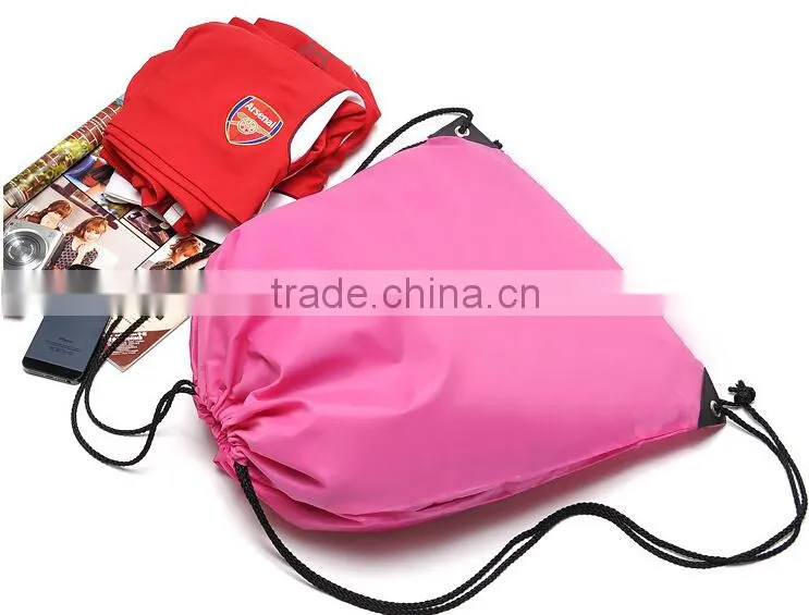 Manufactures 210D Drawstring Bag Drawstring Pouch Backpack Travel Bag