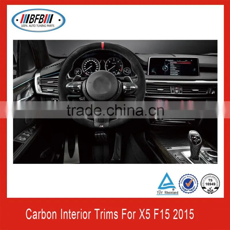 NEW!!!PERFECT FIT FOR BMW X5 F15 CARBON FIBER INTERIOR TRIMS 2015
