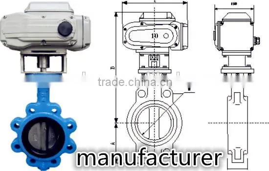 gear box butterfly valve
