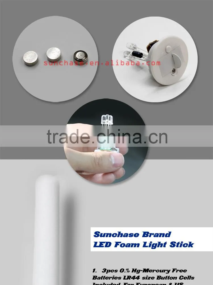 2016 LED Foam Flashing Light Stick for Concert And Party