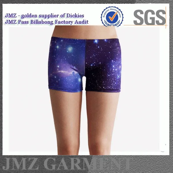 female swimming shorts oem print tight fashion shorts women