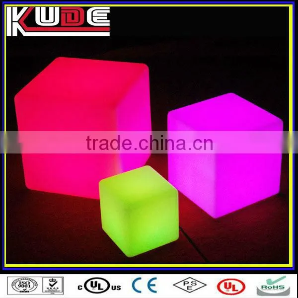 LED illuminated furniture LED cube stool/led cube seat lighting