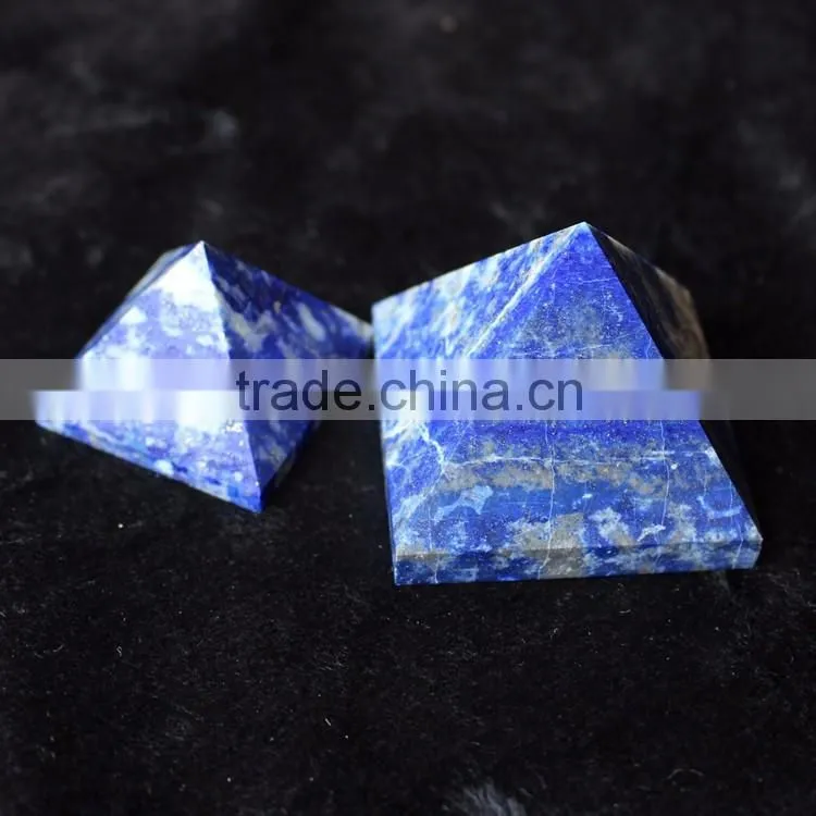 Beauteous High Quality Natural Lapis Lazuli Crystal Stone Pyramids For Sale Decor