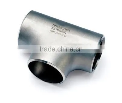 stainless steel 304 water supply equal straight tee