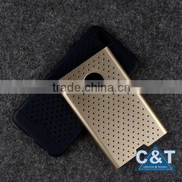 C&T 2in1 Hybrid High Impact Hard motorcycle Pattern + Black Silicone Case Cover for Apple iPhone 6